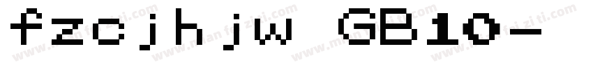 fzcjhjw GB10字体转换